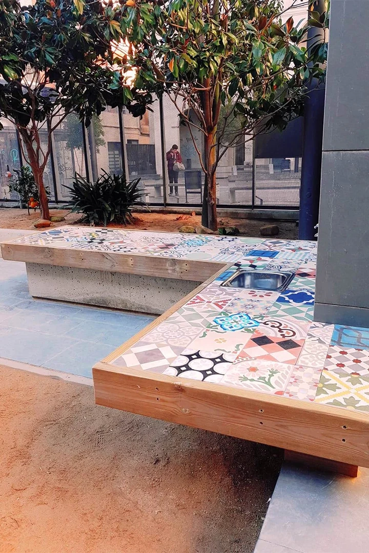patchwork azulejo para exterior